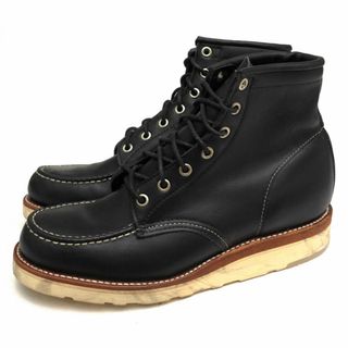 チペワ(CHIPPEWA)のチペワ／CHIPPEWA ワークブーツ シューズ 靴 メンズ 男性 男性用レザー 革 本革 ブラック 黒  25061 6 inch MOC BOOTS RETRO BLACK Vibramソール モックトゥ グッドイヤーウェルト製法(ブーツ)