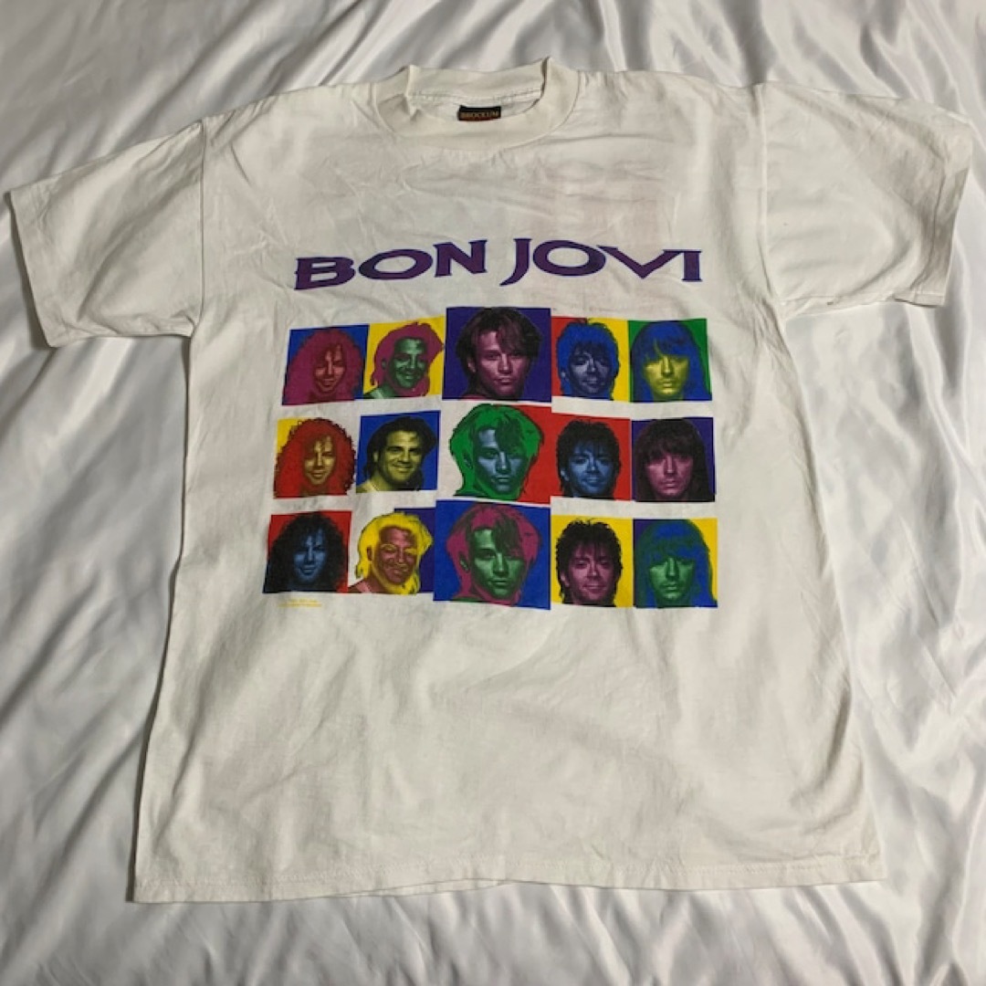 BON JOVI【ボンジョビ】vintage 90s バンド ツアーTシャツ - Tシャツ