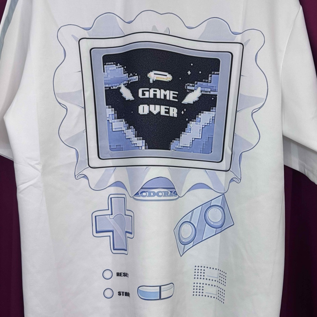 ACDC RAG(エーシーディーシーラグ)の［ACDC RAG］GAME OVER T シャツ ホワイト レディースのトップス(Tシャツ(半袖/袖なし))の商品写真