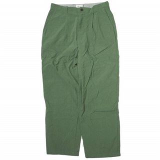 スティーブンアラン(steven alan)のSteven Alan スティーブンアラン 日本製 NYLON OXFORD SUPER BAGGY TAPERED PANTS ナイロンオックスフォードスーパーバギーテーパードパンツ 8114-217-0119 M OLIVE 1タック ワイド ボトムス【中古】【Steven Alan】(その他)