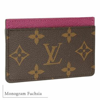 ルイヴィトン(LOUIS VUITTON)のルイヴィトン カードケース ポルト カルト サーンプル M60703 モノグラム フューシャ ピンク レディース 定期入れ 新品 10298(名刺入れ/定期入れ)