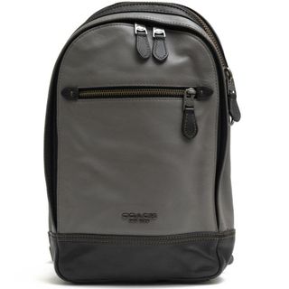 コーチ／COACH バッグ ショルダーバッグ 鞄 メンズ 男性 男性用PVC レザー 革 ネイビー 紺  F72353 Charles Pack In Varsity Signature チャールズ パック ヴァーシティ シグネチャー ボディバッグ