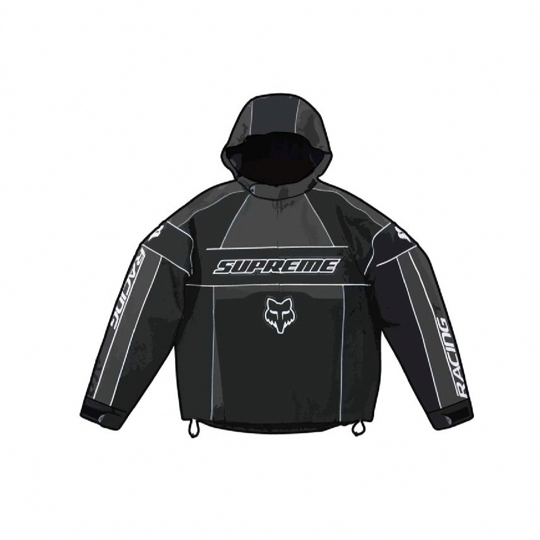 Supreme(シュプリーム)のsupreme /Fox Racing jacket Black  メンズのトップス(スウェット)の商品写真