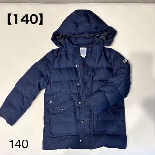 新品タグ付きJ.PRESSキッズ140中綿黒コート☆2wayジャケットフード付き