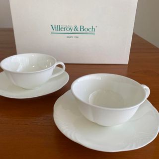 ビレロイアンドボッホ(ビレロイ&ボッホ)の箱入りVilleroy & Boch Arco Weiss Tea Cup 2客(食器)