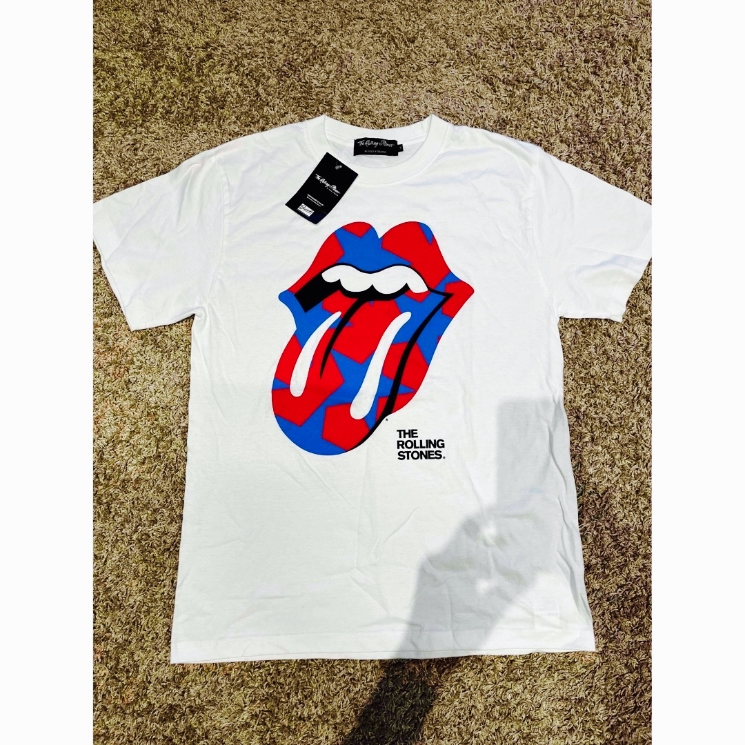 weber(ウェーバー)のROLLING STONES/ローリングストーンズ★バンドT★ホワイト/白★M メンズのトップス(Tシャツ/カットソー(半袖/袖なし))の商品写真