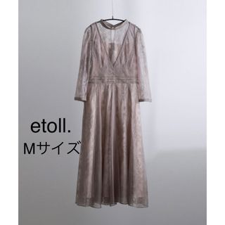 etoll. レイヤードレースワンピース(ロングドレス)