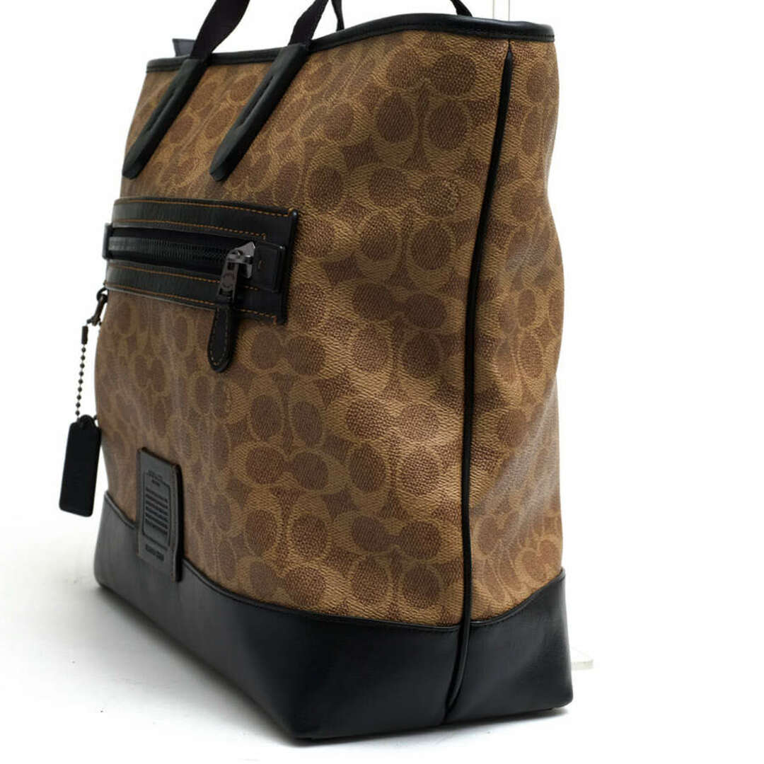 コーチ／COACH バッグ トートバッグ 鞄 ハンドバッグ メンズ 男性 男性用PVC レザー 革 ブラウン 茶  73665 Academy Tote In Signature Canvas アカデミー トート シグニチャーキャンバス シグネチャー柄 肩掛け ワンショルダーバッグ ノートPC収納可