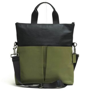 コーチ(COACH)のコーチ／COACH バッグ トートバッグ 鞄 ハンドバッグ メンズ 男性 男性用レザー 革 本革  F11740 Charles Foldover Tote In Colorblock Leather チャールズ フォルドオーバー トート カラーブロックレザー シボ革 シュリンクレザー バイカラー 2WAY ショルダーバッグ(トートバッグ)