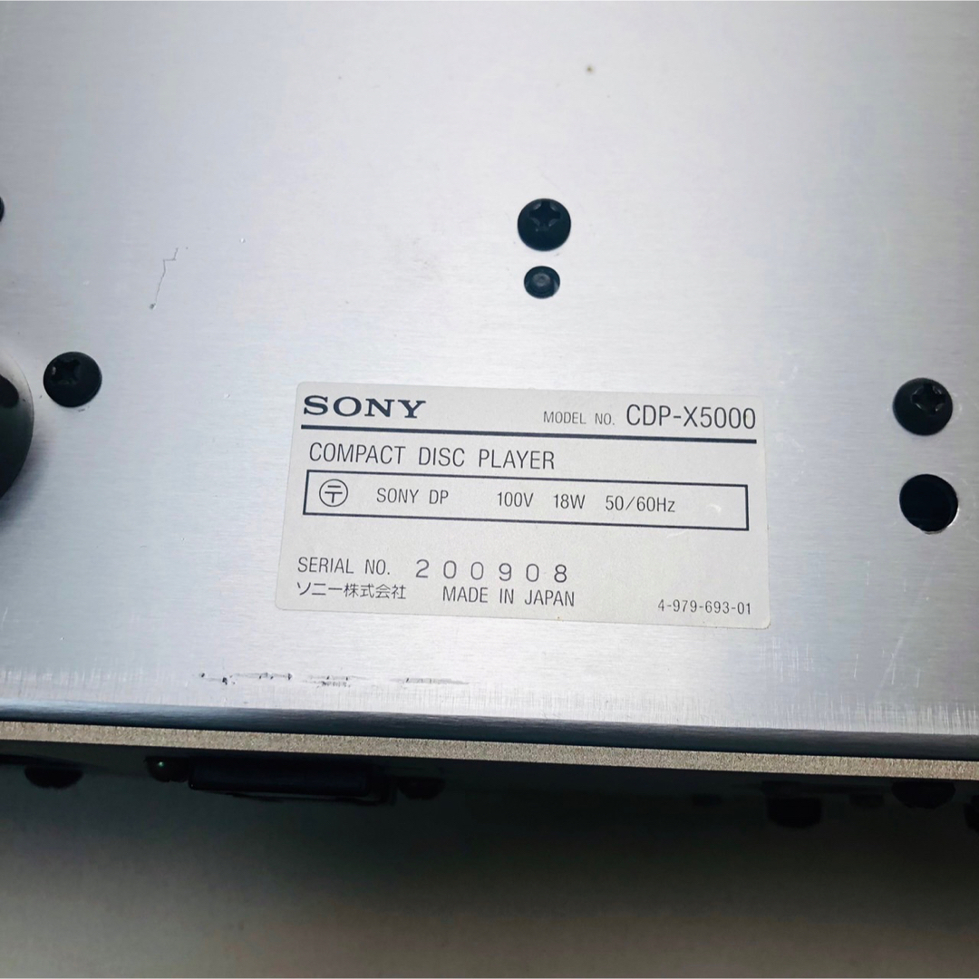 SONY - SONY ソニー CDP-X5000 CDプレイヤー の通販 by ネクスト ... SONY - SONY ソニー CDP-X5000 CDプレイヤー の通販 by ネクスト ...