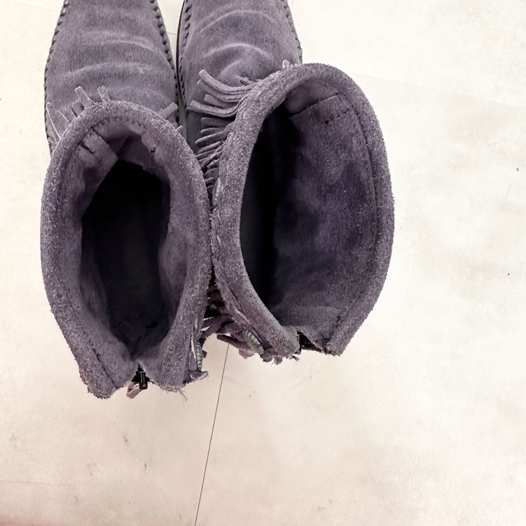 Minnetonka(ミネトンカ)の【Minnetonka】パープル 希少 25.0 フリンジブーツ レディースの靴/シューズ(ブーツ)の商品写真