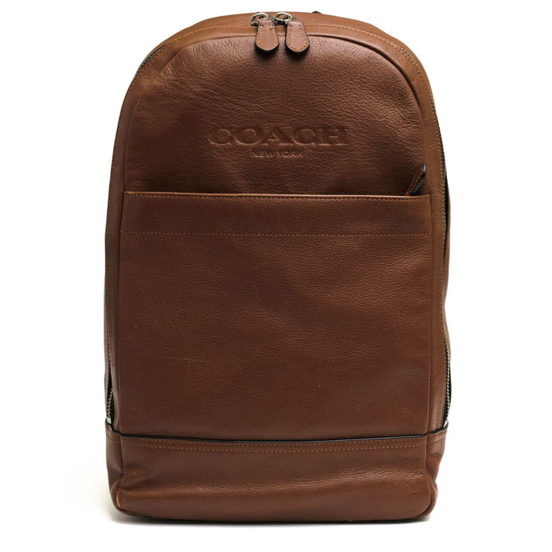 コーチ／COACH リュック バッグ バックパック メンズ 男性 男性用レザー 革 本革 ブラウン 茶  F54135 Charles Slim Backpack In Sport Calf Leather チャールズ スリム バッグパック スポーツカーフ ノートPC収納可 シボ革 シュリンクレザーバッグ