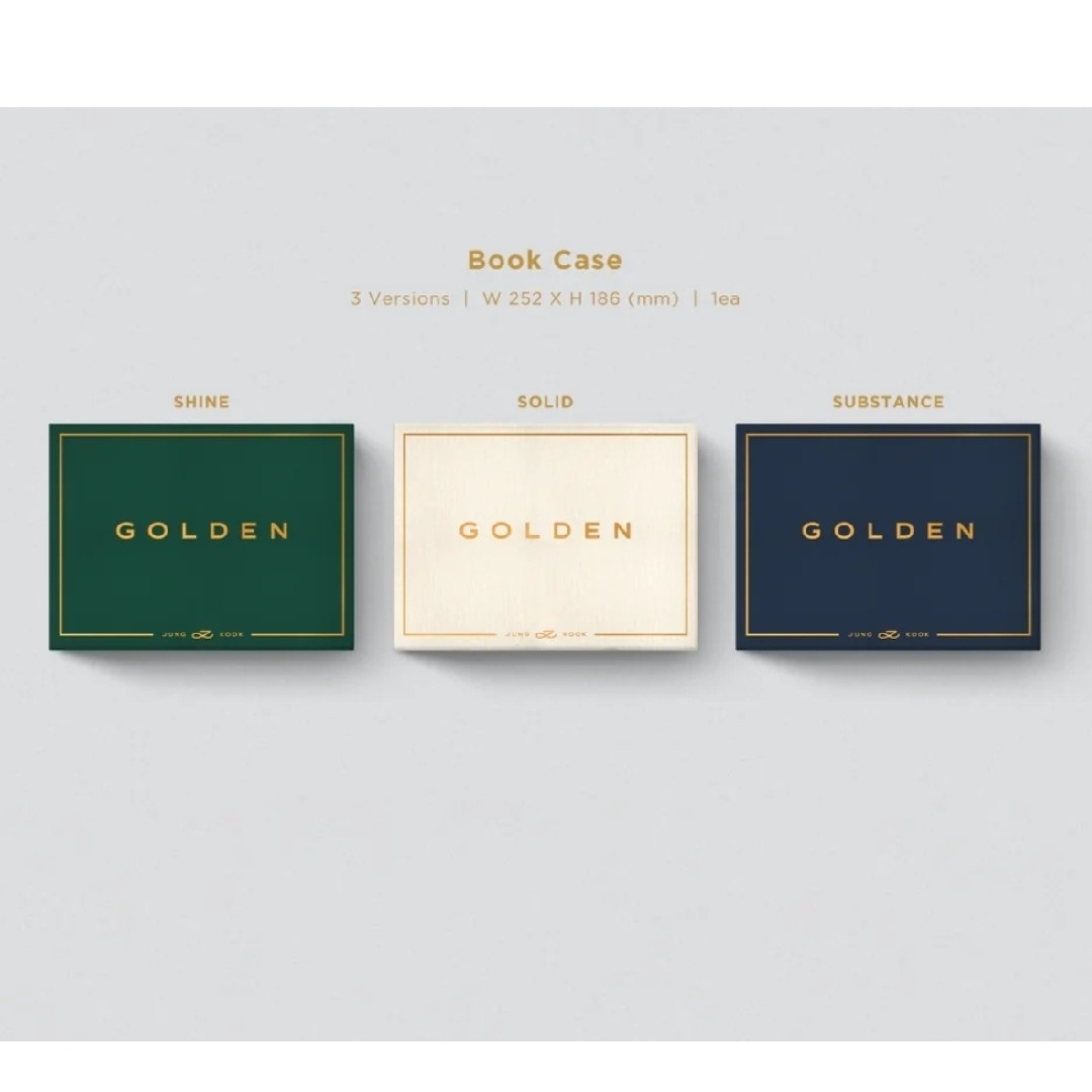 BTS jungkook グク　GOLDEN 3形態×5セット 新品未開封