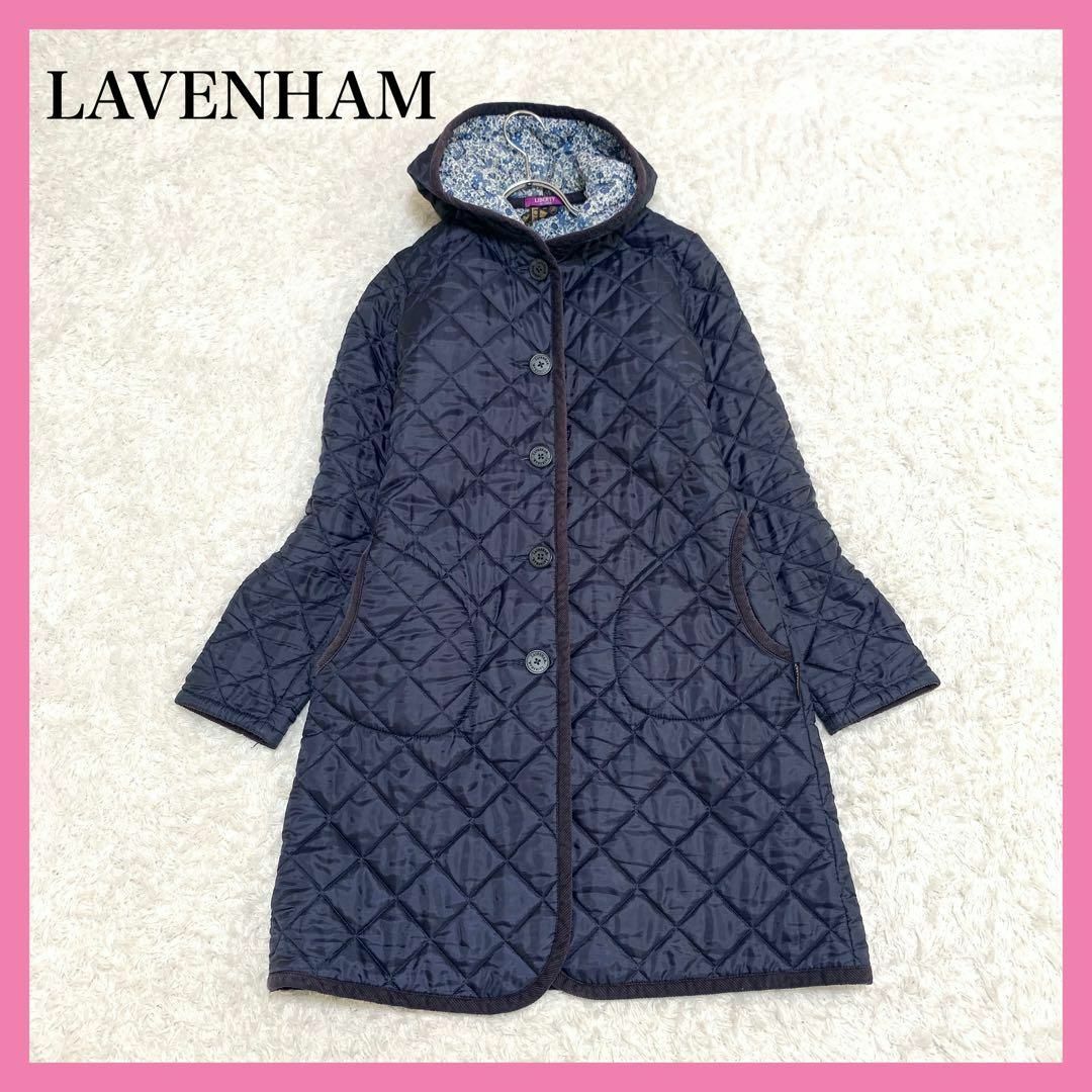 ラベンハム LAVENHAM リバティ キルティングコート XL