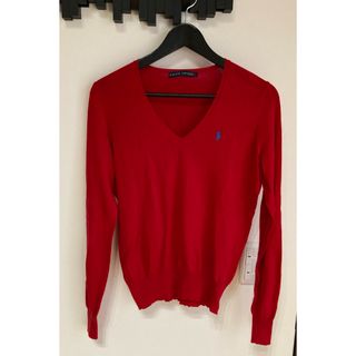 ポロラルフローレン(POLO RALPH LAUREN)のラルフローレン　薄手　Vネックニット(カットソー(長袖/七分))