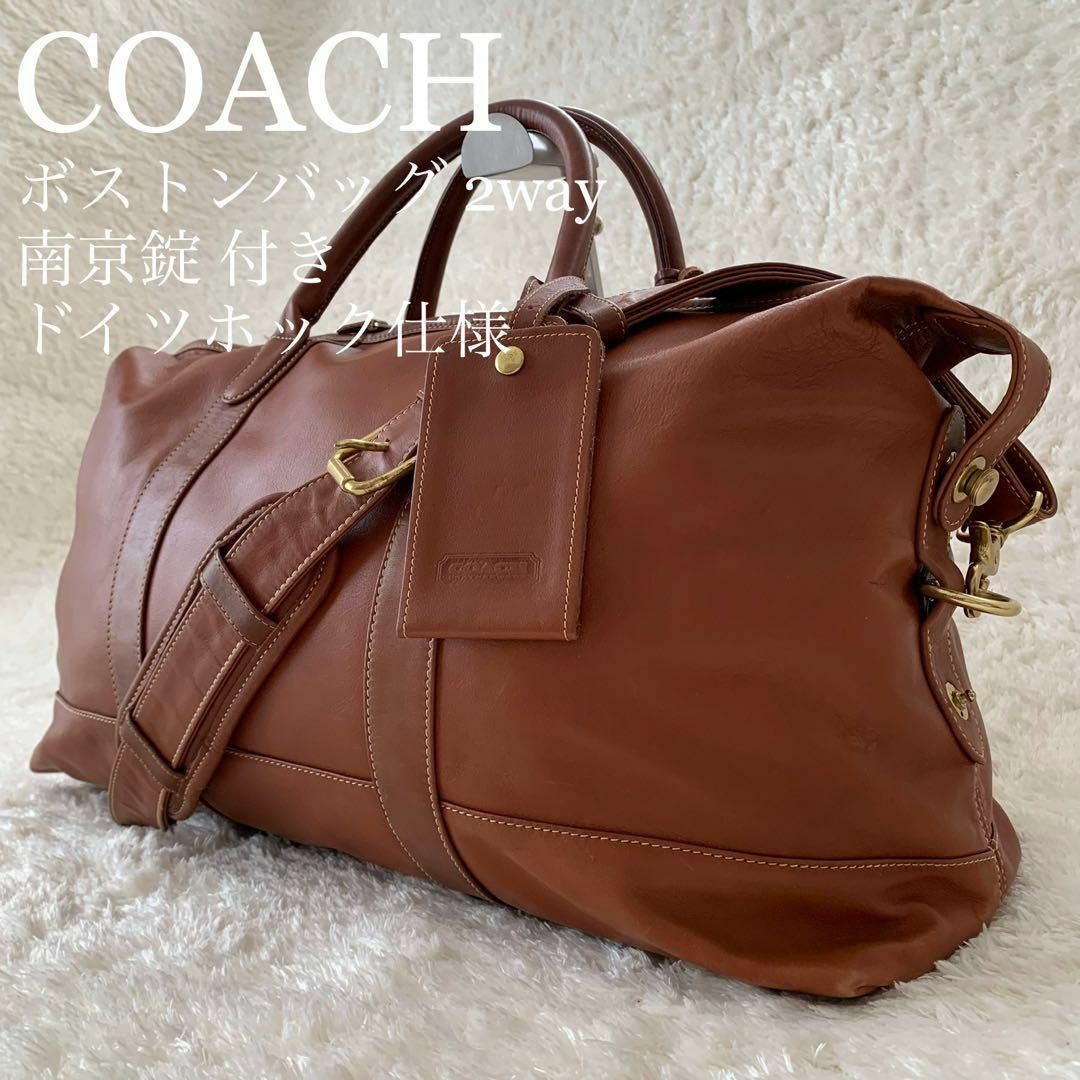 ★極美品 COACH コーチ ボストンバッグ 2way ドイツホック グラブタン