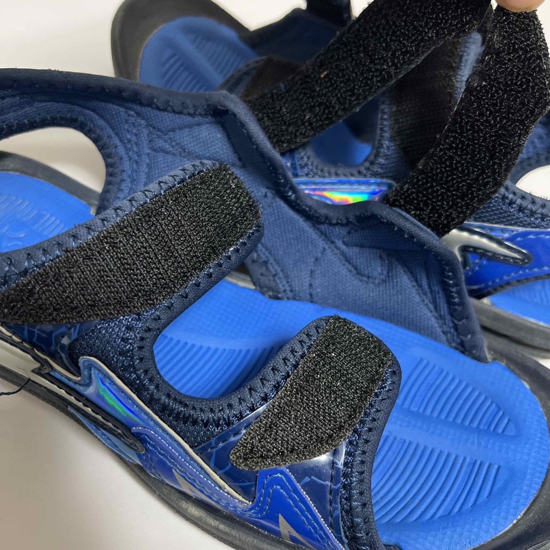 SUPERSTAR(スーパースター)のサンダル紺色⭐︎19cm キッズ/ベビー/マタニティのキッズ靴/シューズ(15cm~)(サンダル)の商品写真