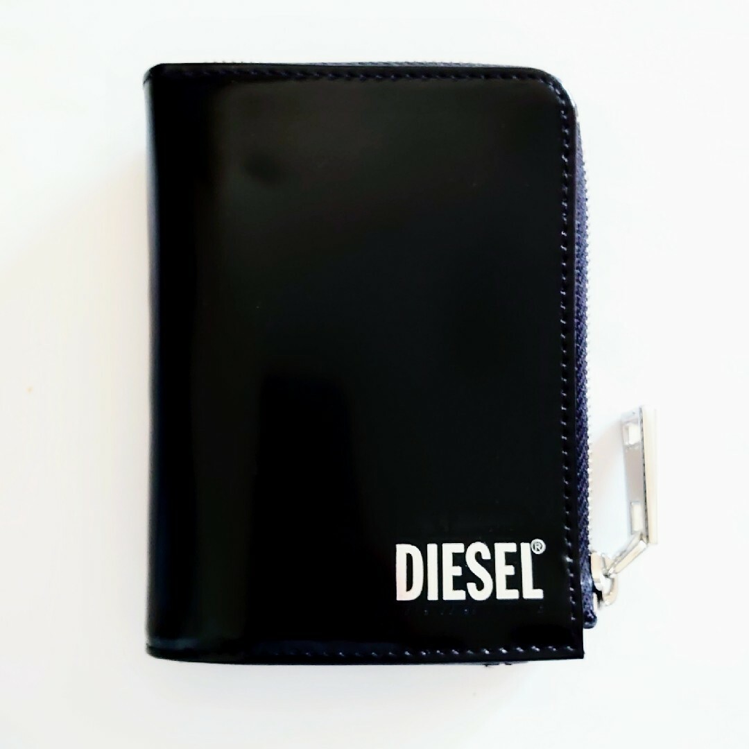 新品★DIESEL ディーゼル 本革 レザー L字ファスナー ニつ折り財布 | フリマアプリ ラクマ