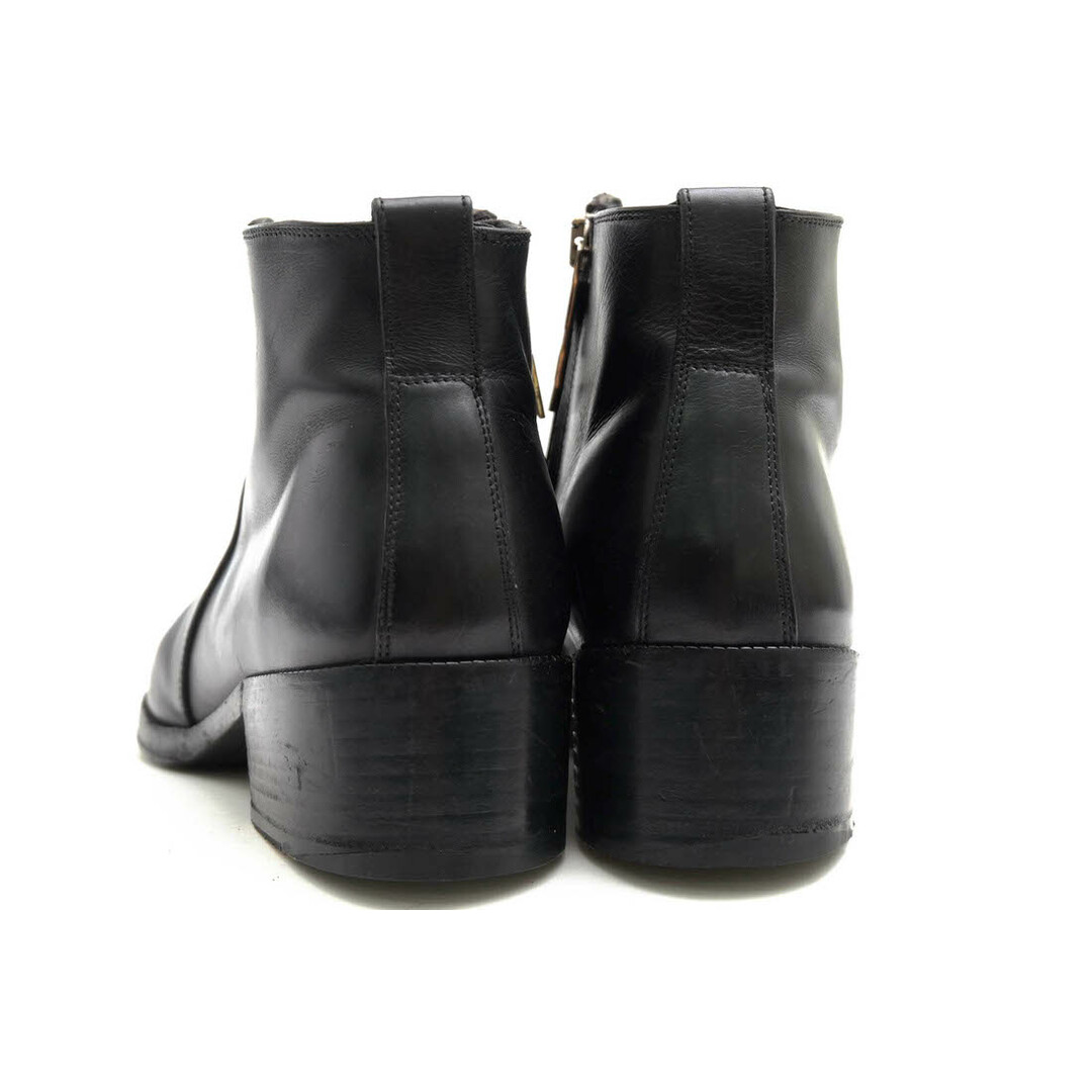 ディオールオム／Dior HOMME サイドジップブーツ シューズ 靴 メンズ 男性 男性用レザー 革 本革 ブラック 黒 3BO012VEA  HEEL BOOTS Calfskin ヒールブーツ プレーントゥ