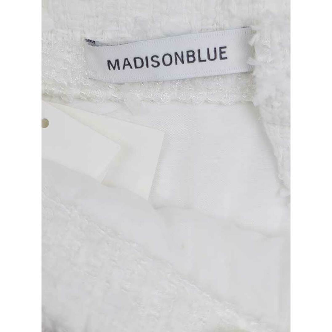 MADISONBLUE(マディソンブルー)のMADISON BLUE マディソンブルー 22SS GATHER LONG SKIRT TWEED ギャザーツイードロングスカート ホワイト XS レディースのスカート(ひざ丈スカート)の商品写真