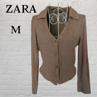 ザラ(ZARA)のZARA　ザラ　ニット　カーディガン　M(カーディガン)