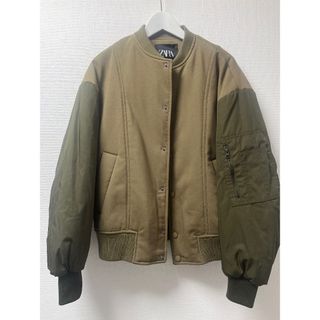 ザラ(ZARA)の（新品タグ付き）ZARA MAー1(ミリタリージャケット)