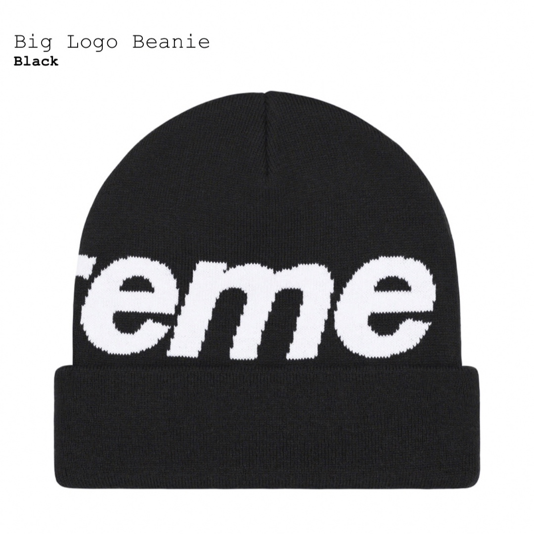 Supreme(シュプリーム)のsupreme Big Logo Beanie Black メンズの帽子(ニット帽/ビーニー)の商品写真