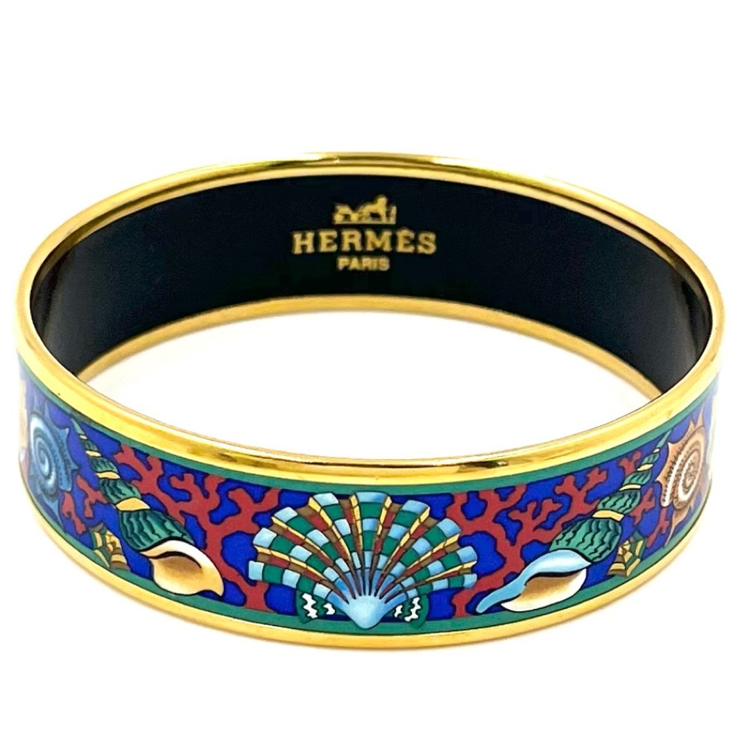 ✨美品✨HERMES エルメス エマイユ PM バングル ブルー 【WEB限定 ✨美品✨HERMES エルメス エマイユ PM バングル ブルー 【WEB限定
