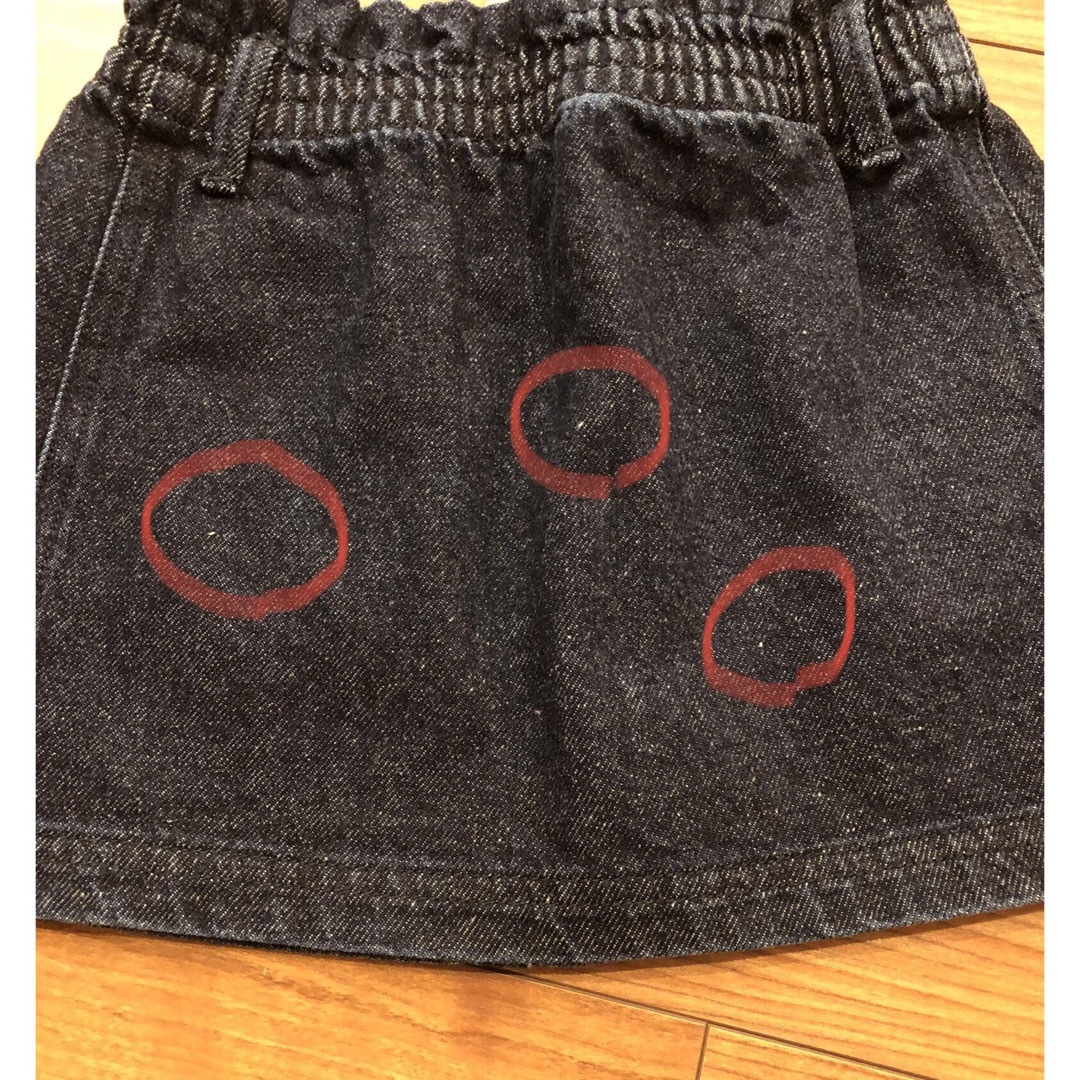 SOOR PLOOM(ソーアプルーム)のsoorploom skirt darkdenim 5Y キッズ/ベビー/マタニティのキッズ服女の子用(90cm~)(スカート)の商品写真