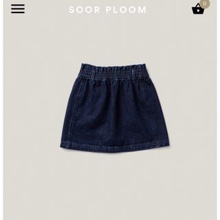 ソーアプルーム(SOOR PLOOM)のsoorploom skirt darkdenim 5Y(スカート)