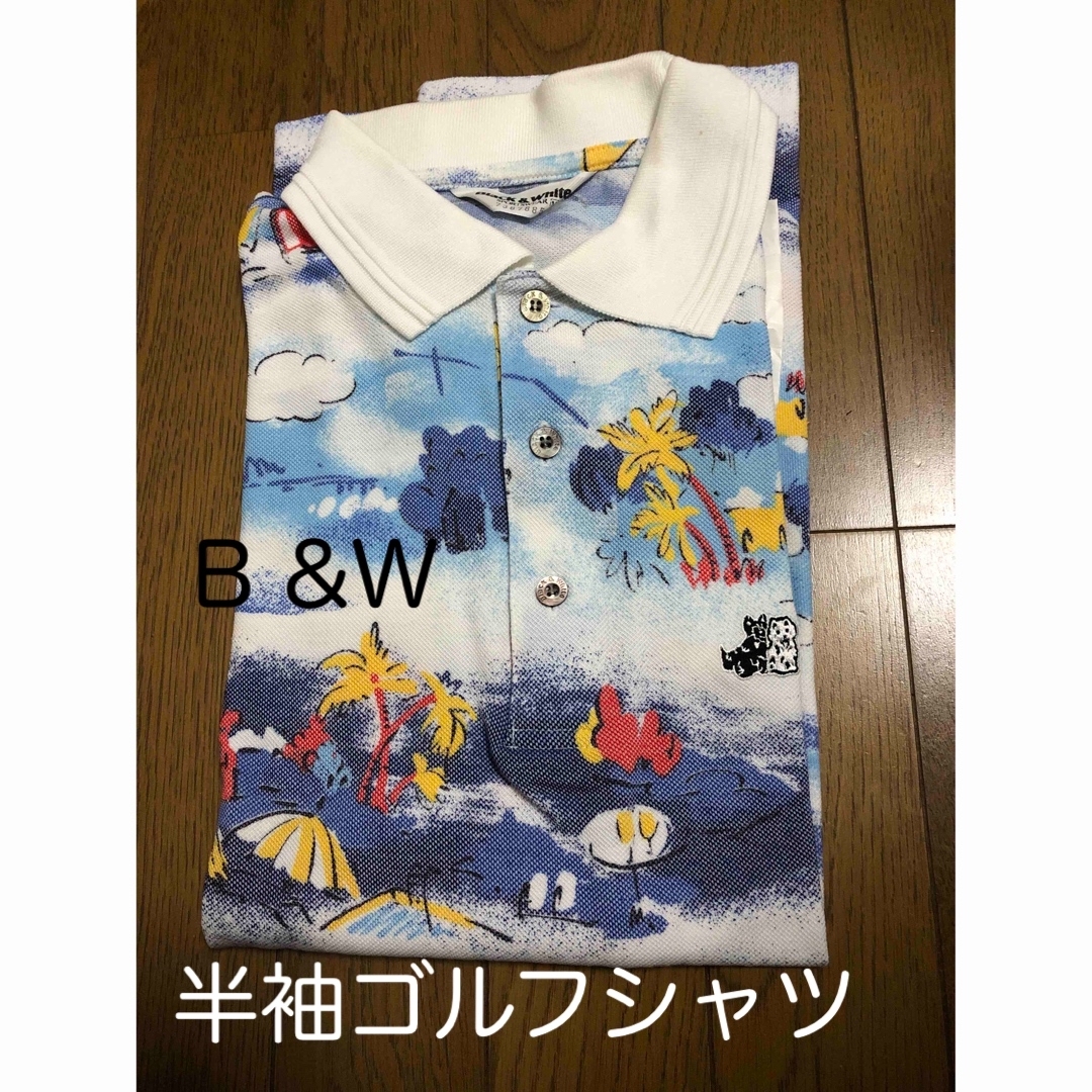 Black & White Sportswear(ブラックアンドホワイトスポーツウェア)のブラック&ホワイト　ゴルフシャツ スポーツ/アウトドアのゴルフ(ウエア)の商品写真