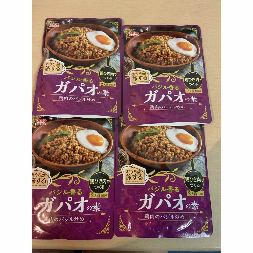 丸大食品(マルダイショクヒン)の【丸大食品 】おうちde旅する ガパオの素  2人前✖️4個 食品/飲料/酒の加工食品(レトルト食品)の商品写真