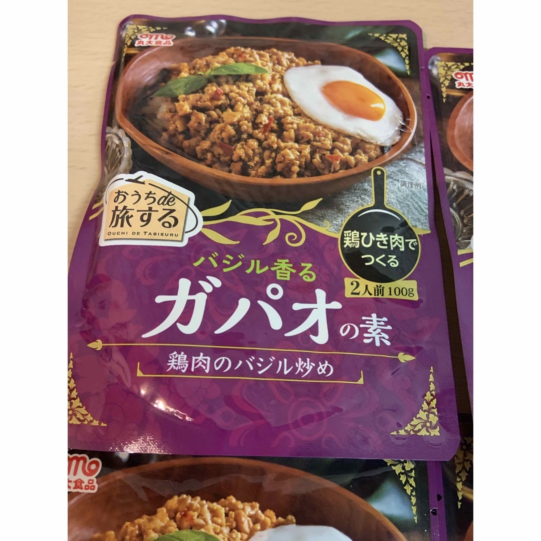 丸大食品(マルダイショクヒン)の【丸大食品 】おうちde旅する ガパオの素  2人前✖️4個 食品/飲料/酒の加工食品(レトルト食品)の商品写真