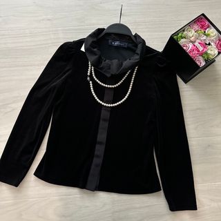 M'S GRACYニットジャケット♡ネイビーカーディガン◆エムズグレィシー