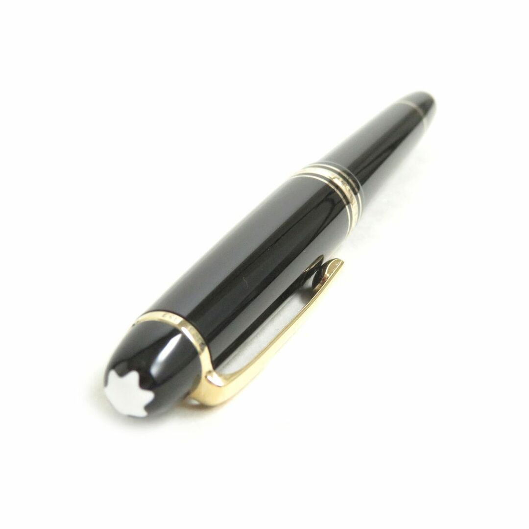 極美品△MONTBLANC モンブラン マイスターシュテュック 145 ホワイトスター Mニブ ペン先 14K 万年筆 カートリッジ式 ブラック×ゴールド