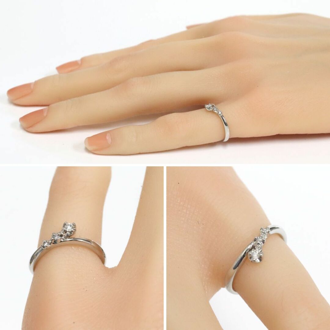 STAR JEWELRY(スタージュエリー)のスタージュエリー Pt950ダイヤモンドリング D0.05 3.1g #7 レディースのアクセサリー(リング(指輪))の商品写真