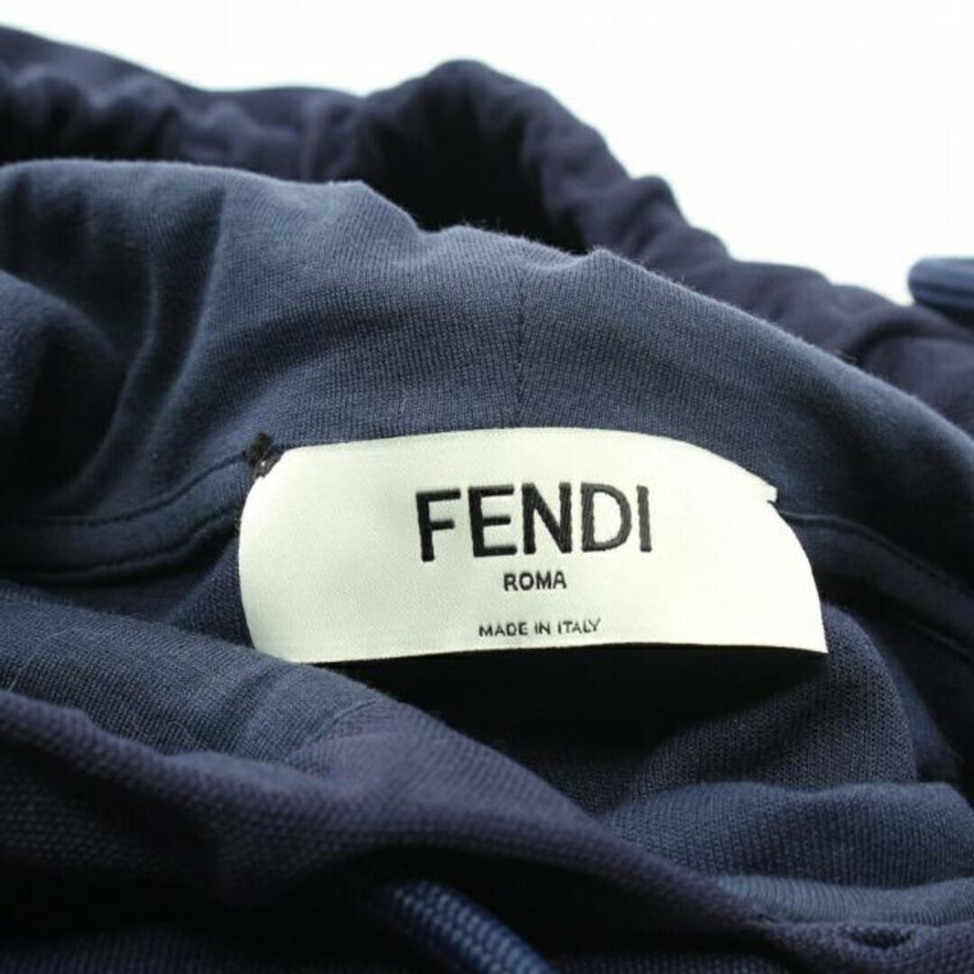 FENDI(フェンディ)の プルオーバーパーカー ロゴ ネイビー レディースのトップス(パーカー)の商品写真