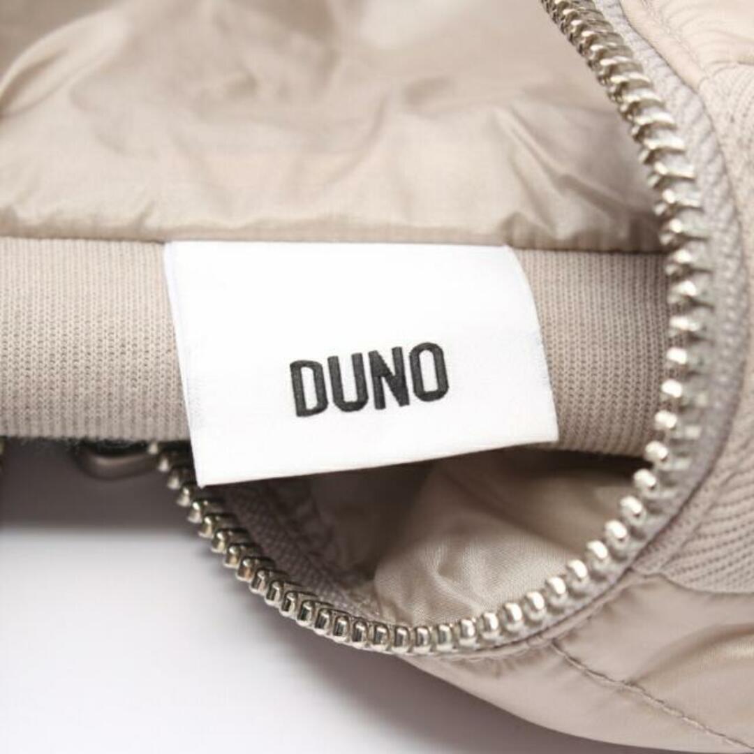 DUNO(デュノ)の ジップアップパーカー コットン ベージュ グレーベージュ ダウン切替 レディースのトップス(パーカー)の商品写真
