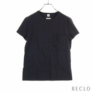 エルメス(Hermes)の Tシャツ ポケット刺繍 コットン ダークネイビー(Tシャツ(半袖/袖なし))