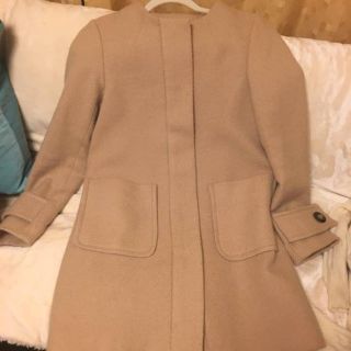 ザラ(ZARA)のノーカラーコート(ノーカラージャケット)