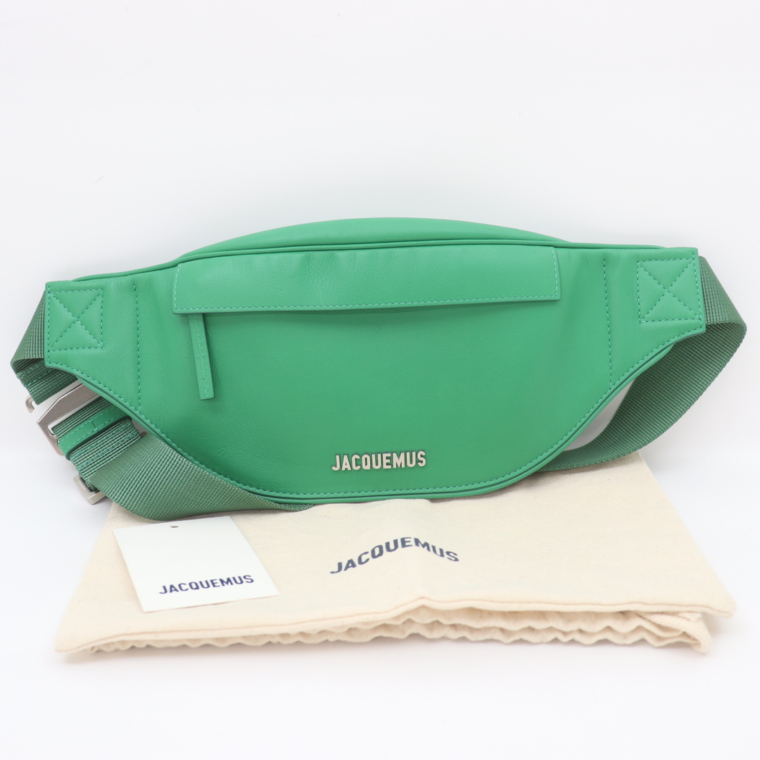 ITPRUUSNGHJY 新品 未使用 JACQUEMUS ジャックムス ウエストバッグ グリーン タグ 保存袋のサムネイル