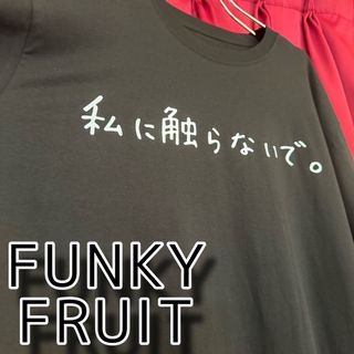 ファンキーフルーツ(FUNKY FRUIT)の［FUNKY FRUIT］私に触らないで。Tシャツ ブラック(Tシャツ(半袖/袖なし))