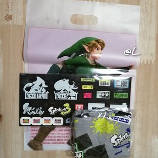 ニンテンドウ(任天堂)の【スプラトゥーン3】バッグとステッカー/+ショッパー(キャラクターグッズ)