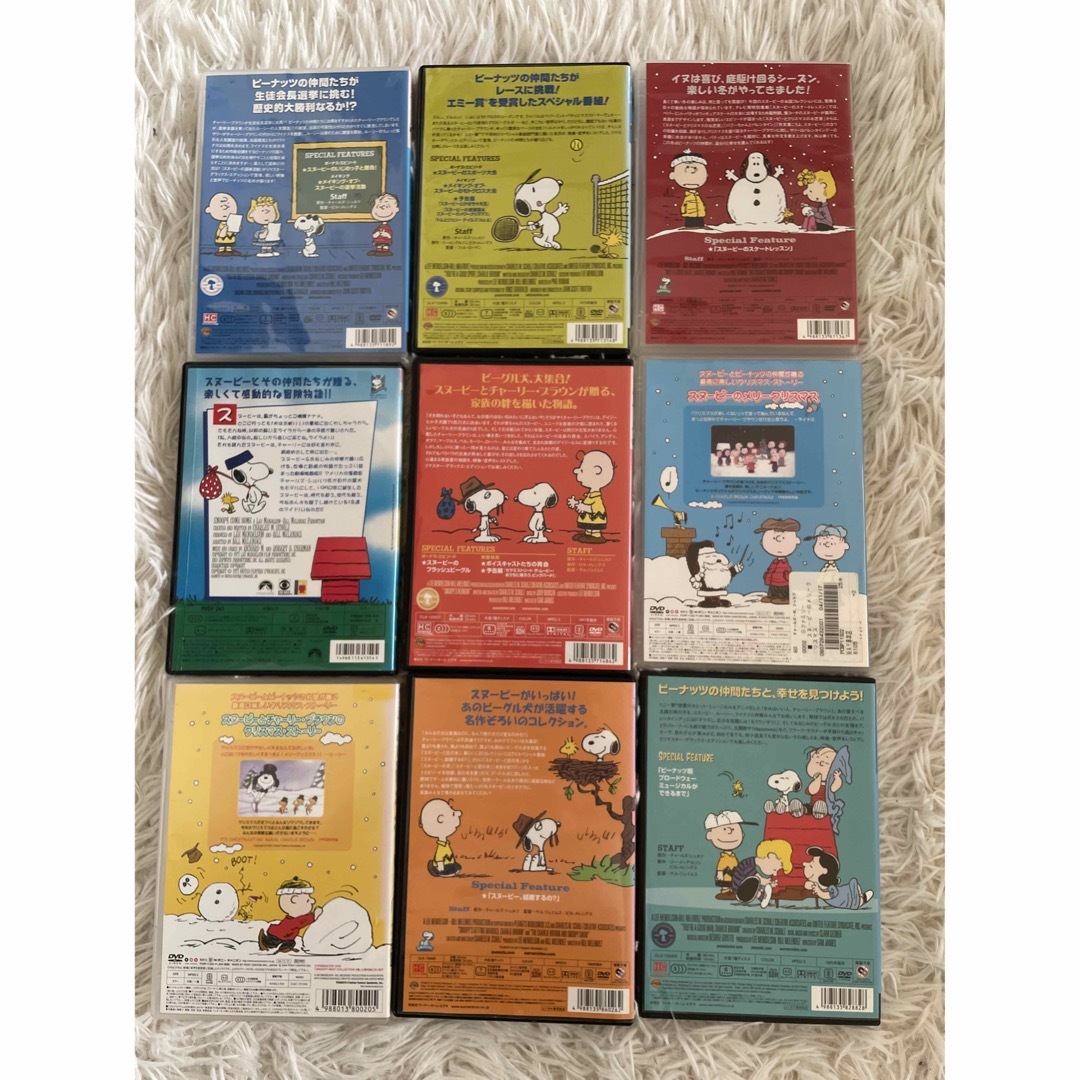 SNOOPY(スヌーピー)の❤️スヌーピー　SNOOPY DVD９本セット❤️ケース付き エンタメ/ホビーのDVD/ブルーレイ(アニメ)の商品写真