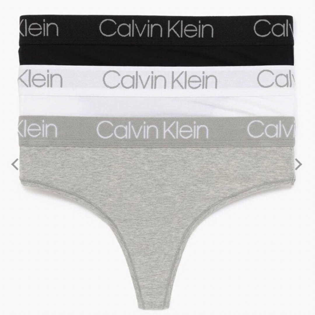 Calvin Klein(カルバンクライン)のカルバンクライン　ハイウエストパンツ　ホワイトL レディースの下着/アンダーウェア(ショーツ)の商品写真