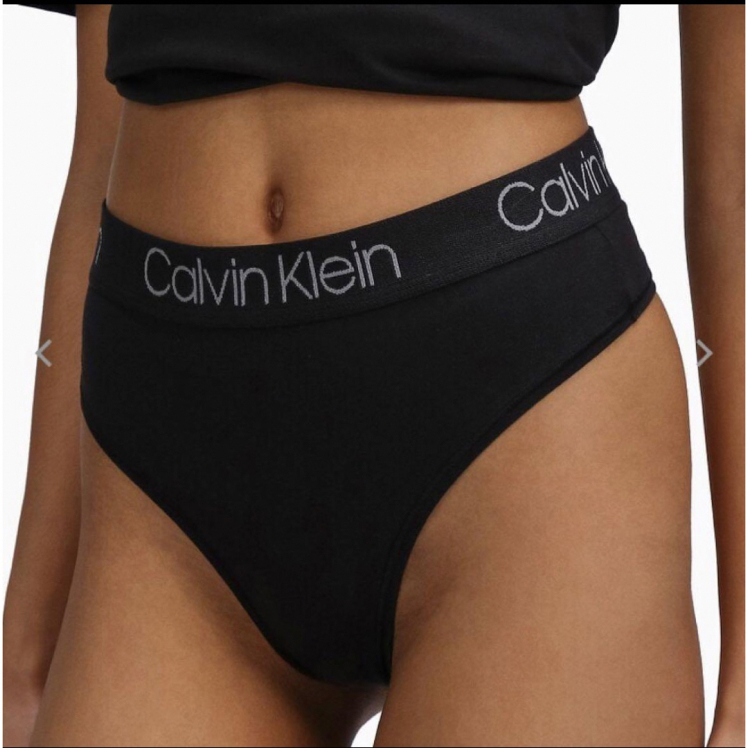 Calvin Klein(カルバンクライン)のカルバンクライン　ハイウエストパンツ　ホワイトL レディースの下着/アンダーウェア(ショーツ)の商品写真