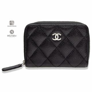 33 美品　CHANEL　マトラッセ　Wホック　フラップ　ロングウォレット　黒