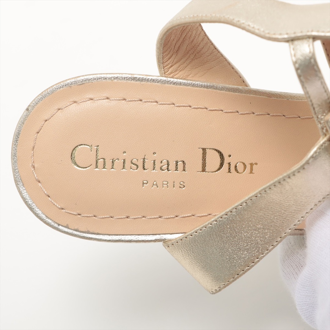 Christian Dior(クリスチャンディオール)のクリスチャンディオール  レザー 38 ゴールド レディース その他靴 レディースの靴/シューズ(その他)の商品写真