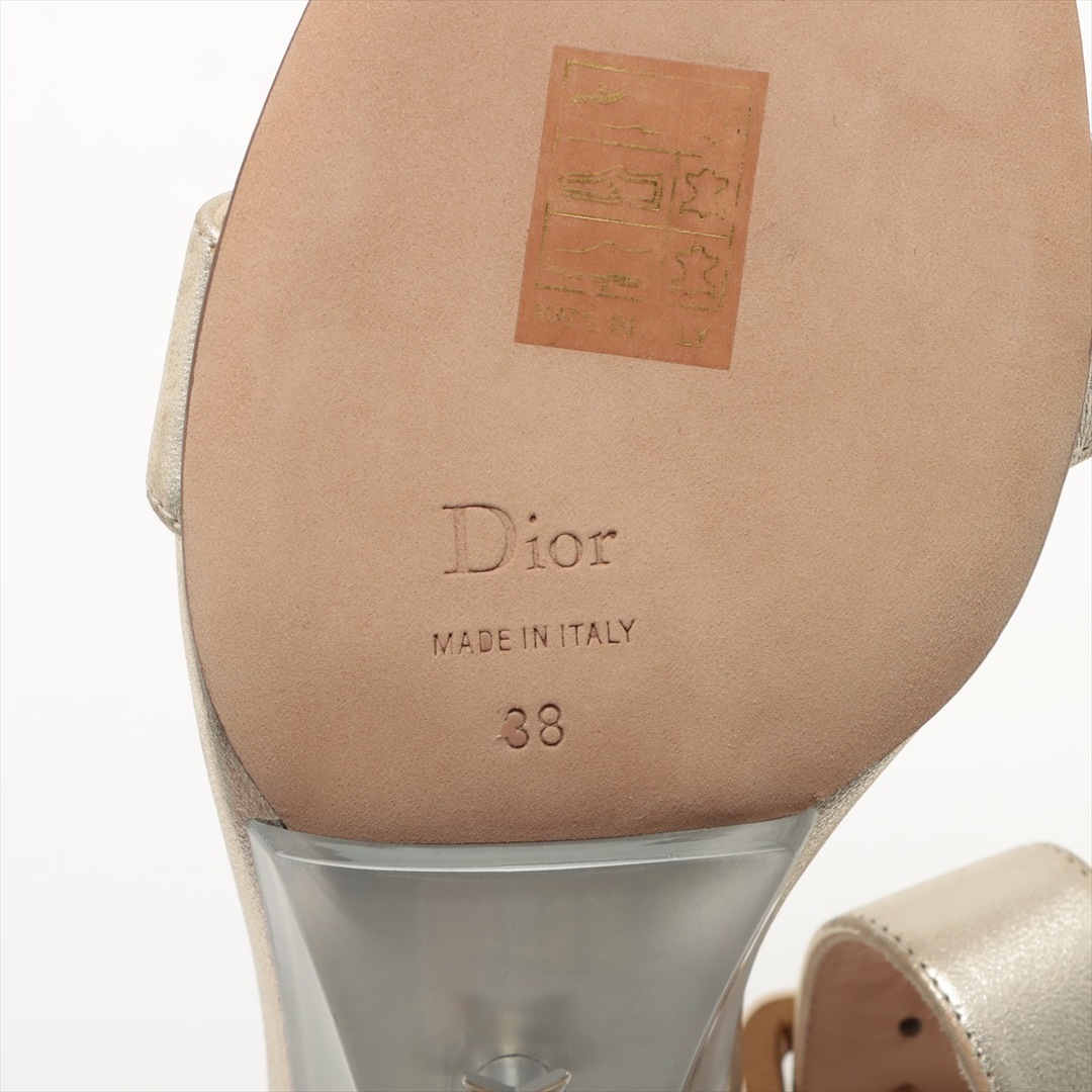 Christian Dior(クリスチャンディオール)のクリスチャンディオール  レザー 38 ゴールド レディース その他靴 レディースの靴/シューズ(その他)の商品写真