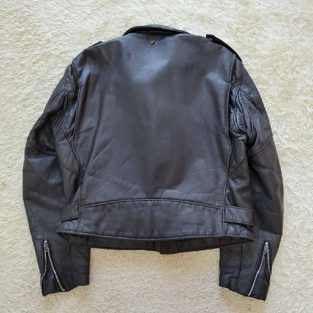 schott(ショット)の【キングサイズ44】ショット　118　ダブルライダースジャケット　ブラック メンズのジャケット/アウター(ライダースジャケット)の商品写真